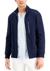 Inc International Concepts Men's Quilted Rib Knit Jacket, Created for Macy's