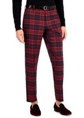 Inc International Concepts Men's Noah Slim-Fit Plaid Suit Pants, Created for Macy's