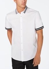 Inc Men's Striped-Trim Shirt, Created for Macy's