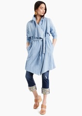 Inc International Concepts Cotton Draped Denim Jacket, Created for Macy's