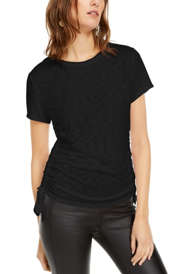 side ruched t shirt