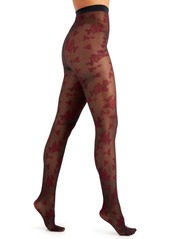 INC International Concepts Inc Flocked Floral Tights, Created for Macy's