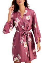 Inc International Concepts Floral-Print Wrap Robe, Created for Macy's