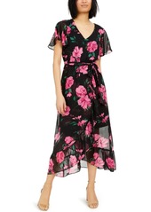 INC International Concepts Inc Floral Wrap Maxi Dress, Created for Macy's