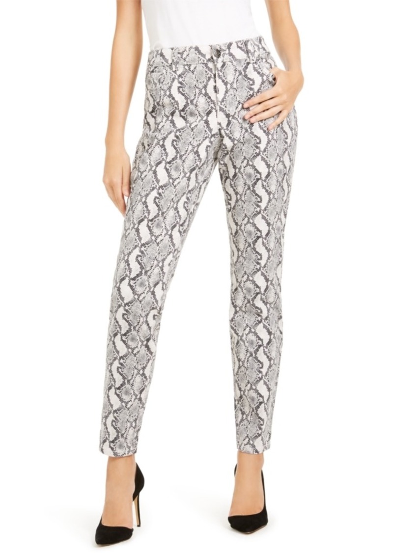 Inc INCEssential Snake-Print Curvy Skinny Jeans, Created For Macy's