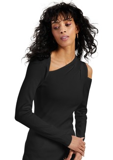 Inc International Concepts Asymmetrical Cold-Shoulder Sweater, Created for Macy's