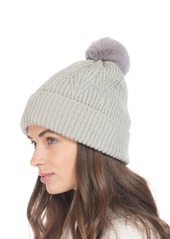 Inc International Concepts Beanie With 2 Interchangeable Poms, Created for Macy's