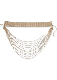 Inc International Concepts Gold-Tone Layered Choker Necklace, 12" + 3" extender, Created for Macy's