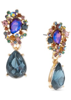 Inc International Concepts Gold-Tone Mixed Stone Drop Earrings, Created for Macy's