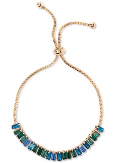 Inc International Concepts Gold-Tone Tonal Stone Slider Bracelet, Created for Macy's