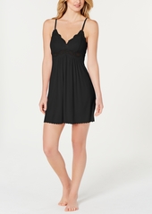 Inc International Concepts Heavenly Soft Lace-Trimmed Knit Chemise Nightgown, Created for Macy's