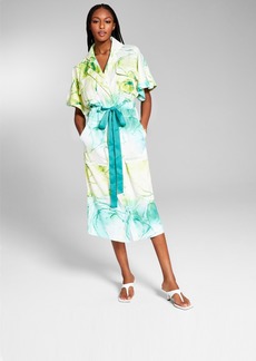 Inc International Concepts Jeannie Mai X Inc Satin Trench Dress, Created for Macy's