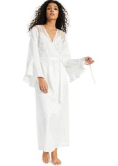 Inc International Concepts Long Satin Wrap Robe, Created for Macy's