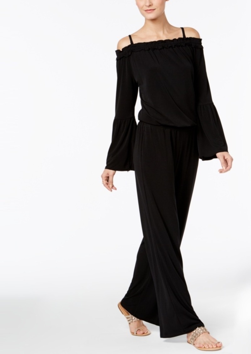 macy's black jumpsuit