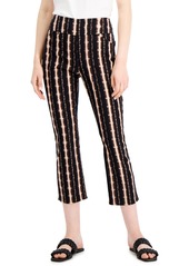Inc International Concepts Printed Skinny Crop Pants, Created for Macy's