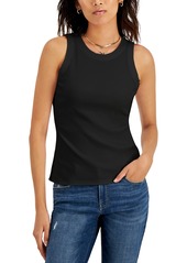 Inc International Concepts Women's Ribbed Crewneck Tank, Created for Macy's