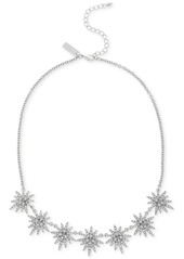 Inc International Concepts Silver-Tone Pave Star Statement Necklace, 17" + 3" extender, Created for Macy's