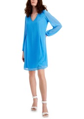 Inc International Concepts Tie-Back Chiffon Shift Dress, Created for Macy's