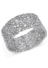 Inc International Concepts Wide Crystal Cluster Stretch Bracelet, Created for Macy's