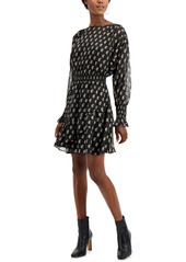 INC International Concepts Inc Paisley-Print Ruffled Mini Dress, Created for Macy's