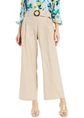 Inc International Concepts Plus Size Belted Wide-Leg Pants, Created for Macy's