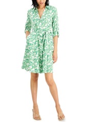Inc International Concepts Printed Shirtdress, Created for Macy's