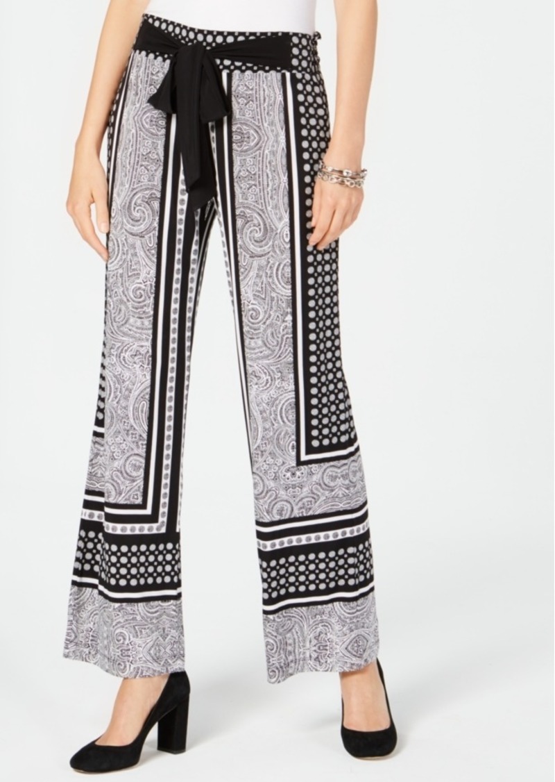 INC International Concepts I.n.c. Printed Wide-Leg Soft Pants, Created ...