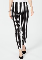 INC International Concepts Inc Pull-On Striped Skinny Pants, Created for Macy's