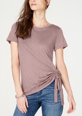 INC International Concepts I.n.c Petite Side-Ruched T-Shirt, Created for Macy's