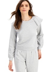 INC International Concepts Inc Ruffled Sweatshirt, Created for Macy's