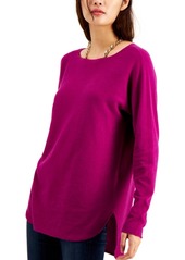 INC International Concepts Inc Shirttail Sweater, Created for Macy's