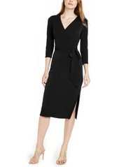 INC International Concepts Inc Side-Tie Faux-Wrap Dress, Created for Macy's