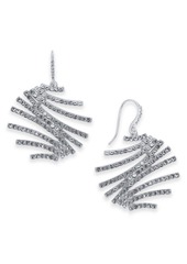 INC International Concepts Crystal Zig-Zag Drop Earrings, Created for Macy's