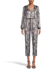 INC International Concepts Inc Snake-Print Jumpsuit, Created for Macy's