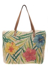 INC International Concepts Inc Tropical Straw Tote, Created for Macy's