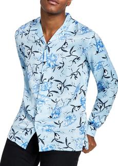 INC Mens Classic Fit Floral Button-Down Shirt