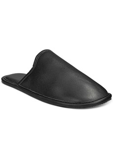 INC Mens Faux Leather Slip On Slide Slippers