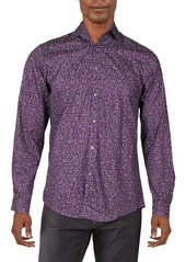 INC Mens Floral Regular Fit Button-Down Shirt