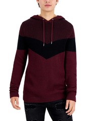 INC Mens Hooded Stripes Hooded Sweater