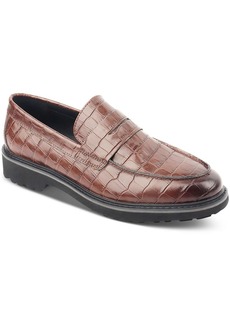 INC Mens Leather Slip-On Loafers