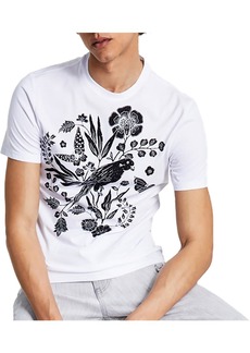INC Parrot Mens Crewneck Cotton Graphic T-Shirt