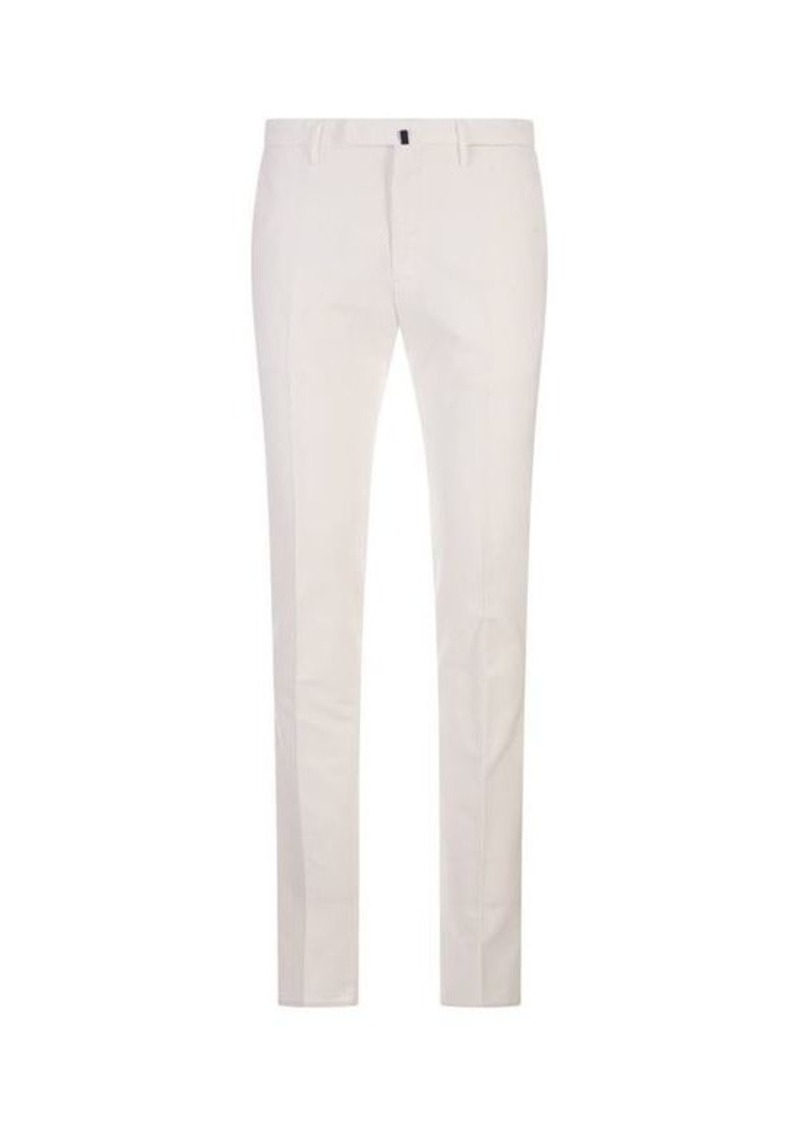 INCOTEX Slim Fit Trousers In Certified Doeskin