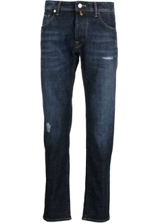 Incotex low-rise straight-leg jeans