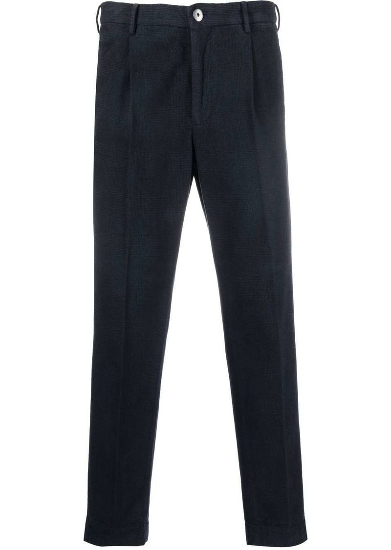 Incotex tapered-leg cotton trousers