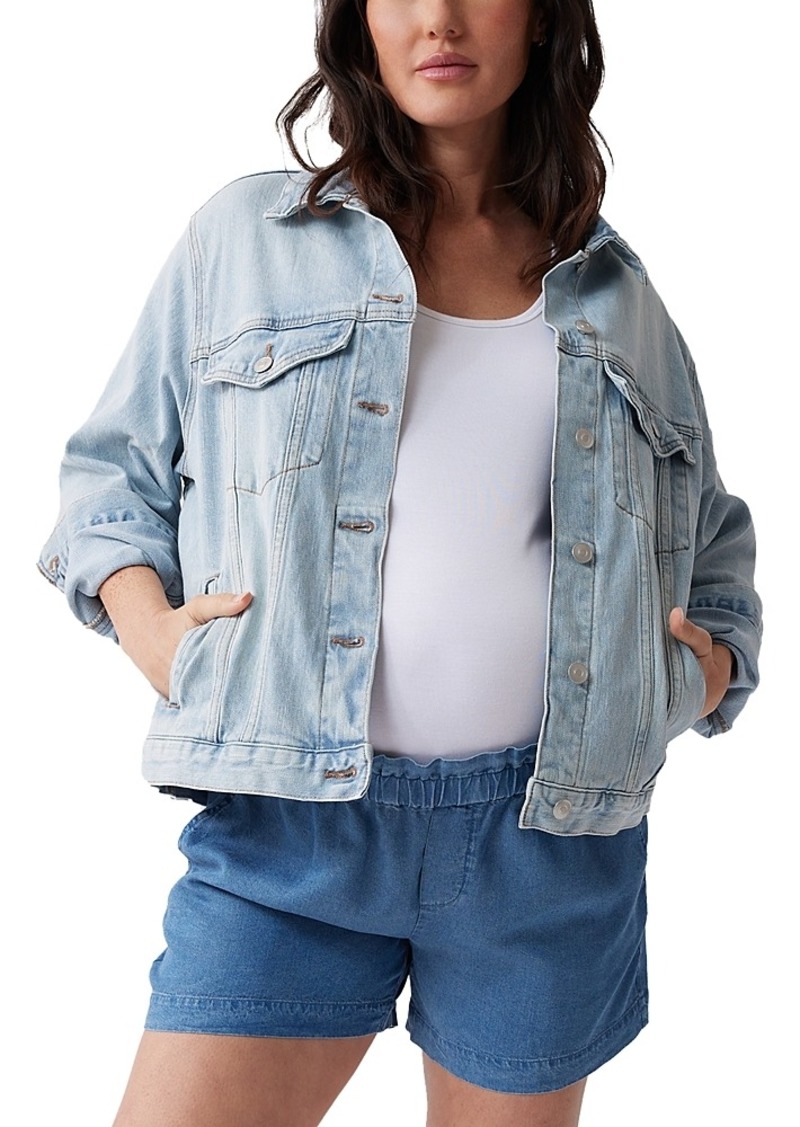 Ingrid & Isabel Maternity Mama Denim Jacket