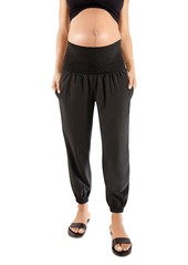 Ingrid & Isabel Maternity Smocked Waist Jogger Pants