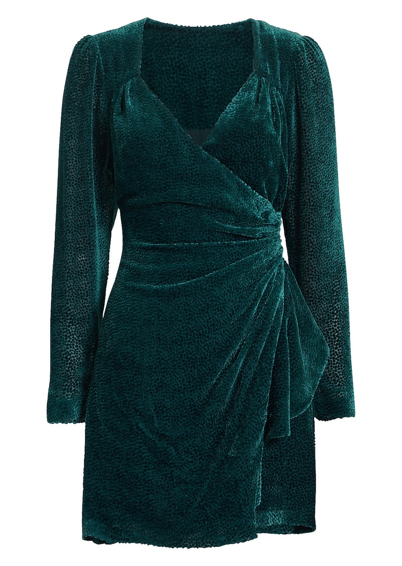 yara velvet burnout dress