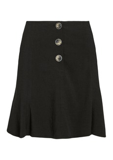 Intermix Galyn Linen-Blend Mini Skirt