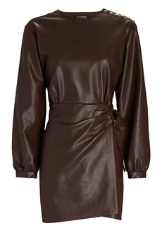 Intermix Lorelai Vegan Leather Mini Dress