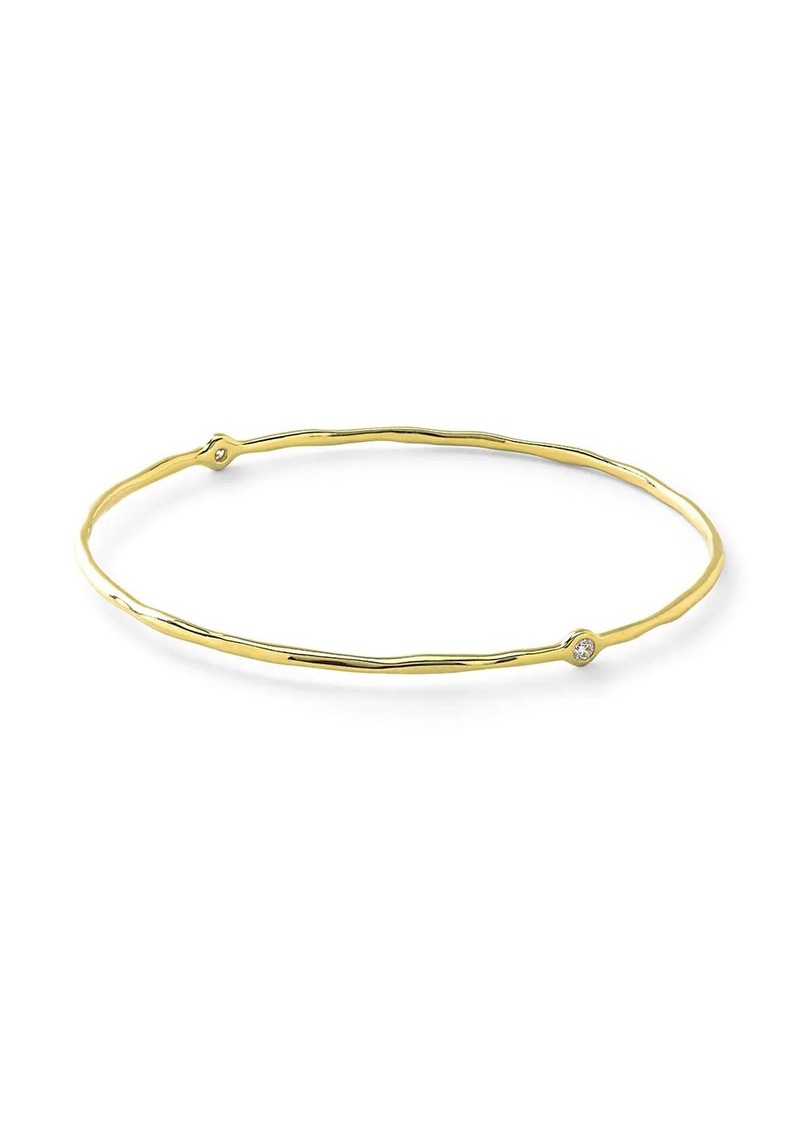 Ippolita 18kt gold diamond Superstar bangle